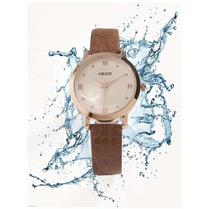 Shein-  Round Pointer Water Resistant Quartz Watch