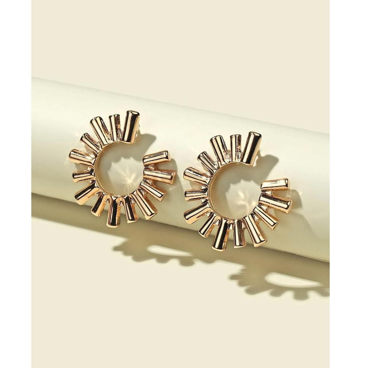 Romwe- Structured Stud Earrings