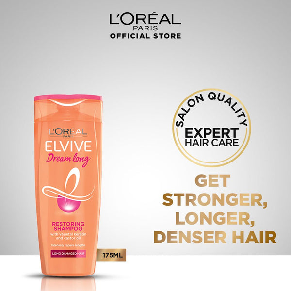 Dream Long L'Oreal Paris- Elvive Dream Long Shampoo 175 ml - For Longer & Stronger Hair