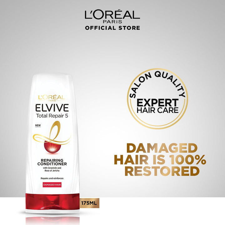 L'Oreal Paris- Elvive Total Repair 5 Conditioner 175 ml - For Damaged Hair