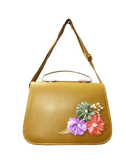 The original Crossbody Women Handbag With Flap Ochre