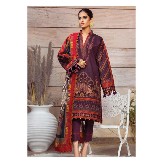 Gulaal- Embroidered Wool Suits Unstitched 3 Piece GL21W GW-08
