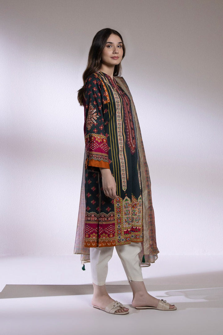 Sapphire- 2 Piece – Embroidered Cotton Suit