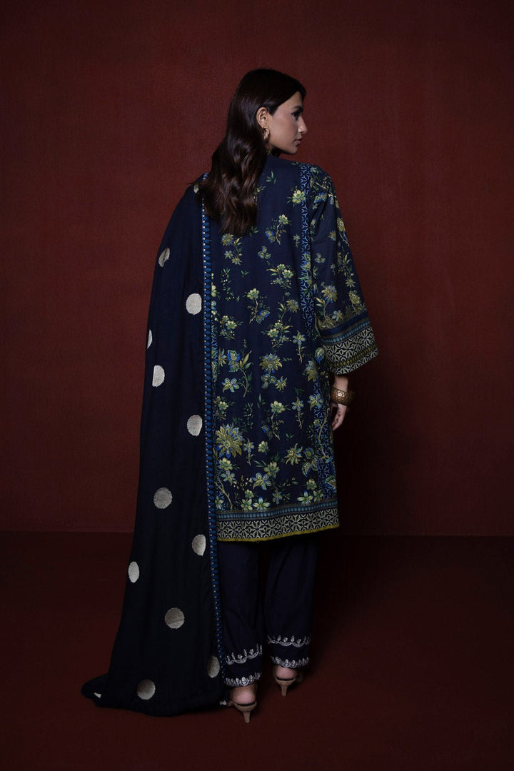 Sapphire- 2 Piece - Embroidered Khaddar Suit