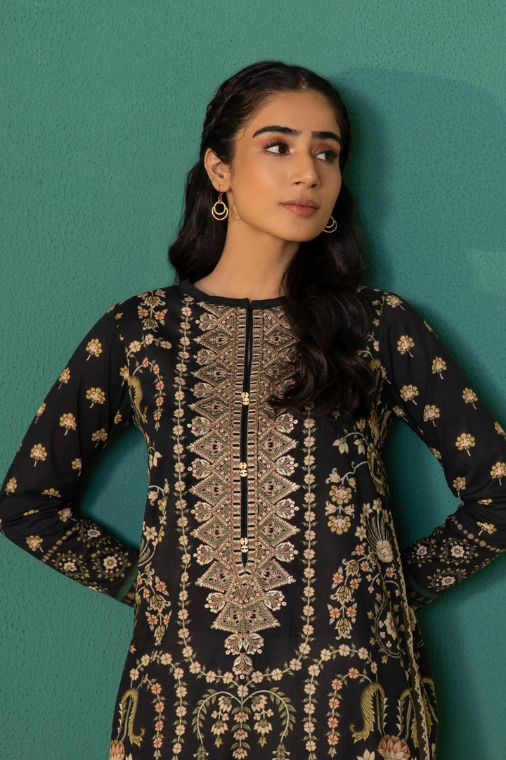 Sapphire- Embroidered Lawn Shirt