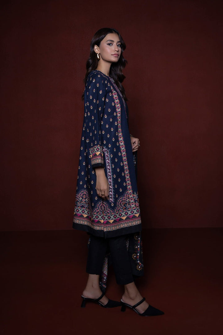 Sapphire- 2 Piece - Embroidered Khaddar Suit