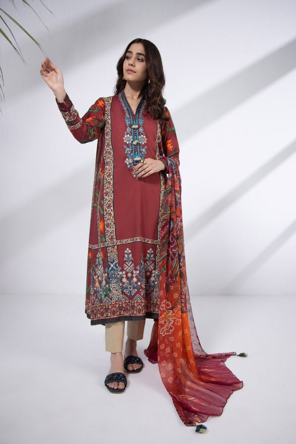 Sapphire- 2 Piece - Embroidered Lawn Suit