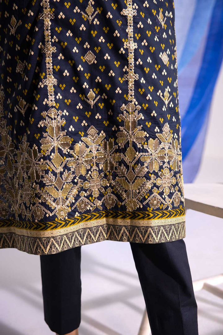 Sapphire- Embroidered Lawn Shirt