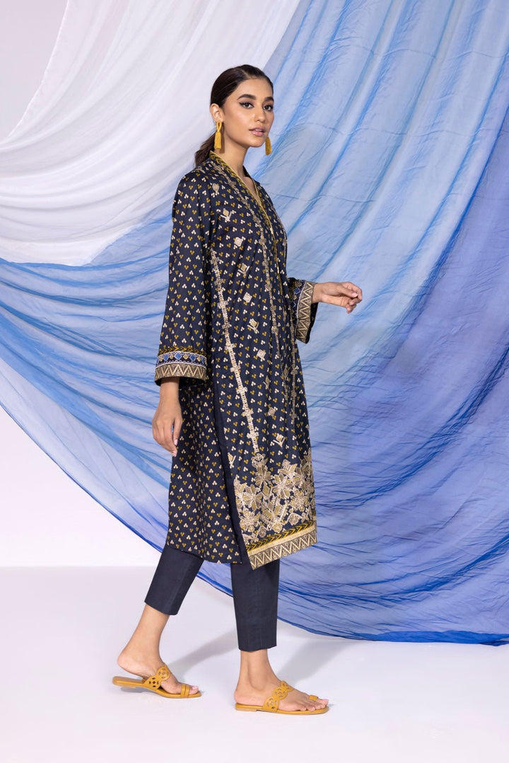 Sapphire- Embroidered Lawn Shirt