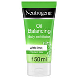 Neutrogena- Oil Balancing Daily Exfoliator, Lime & Aloe Vera, For Oily Skin, 150ml