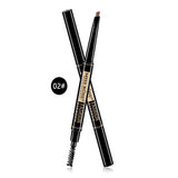 MISS ROSE- Eye Brow Pencil with Spoolie Brush 2 in 1 Long lasting 013M -02