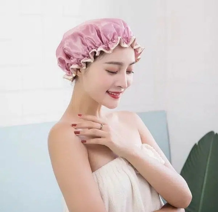 The original Adjustable Large Double Layer Shower Cap