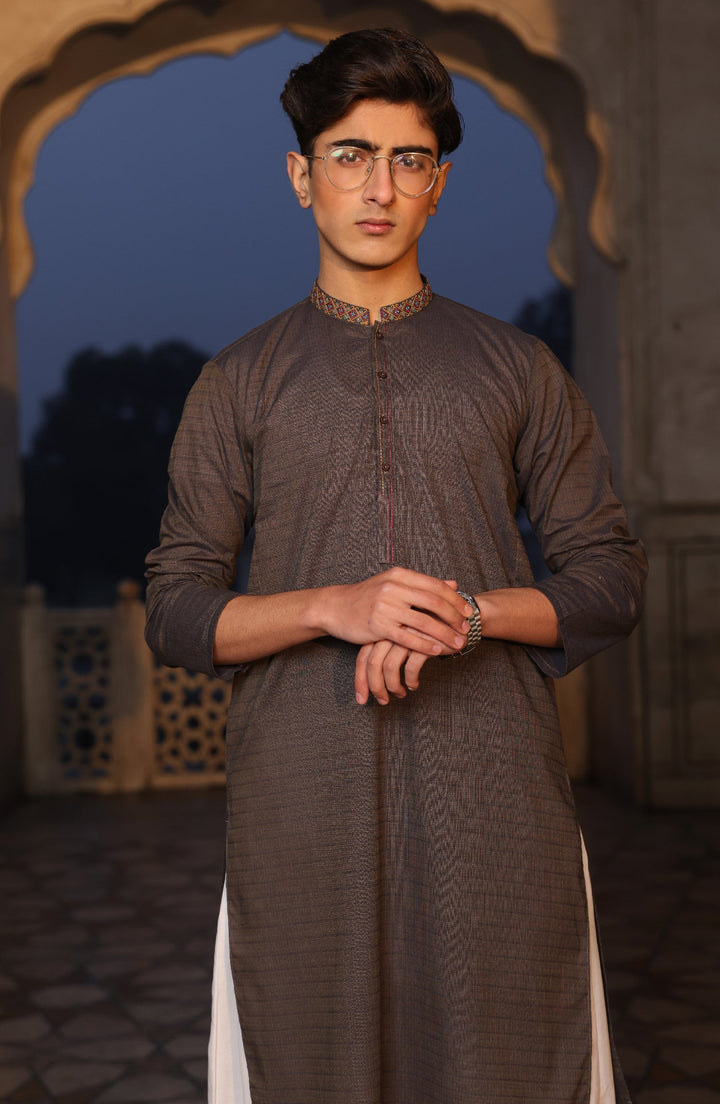 Summer'22 Teens Semi Formal Styling Kurta Light Brown