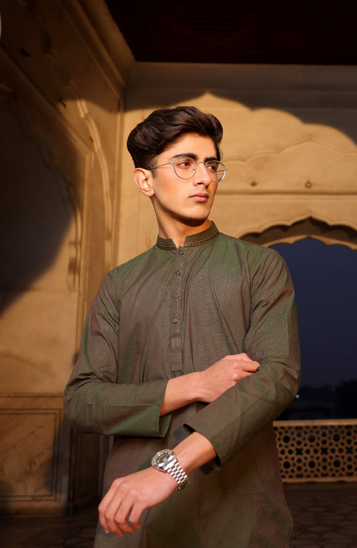 Summer'22 Teens Semi Formal Styling Kurta Green