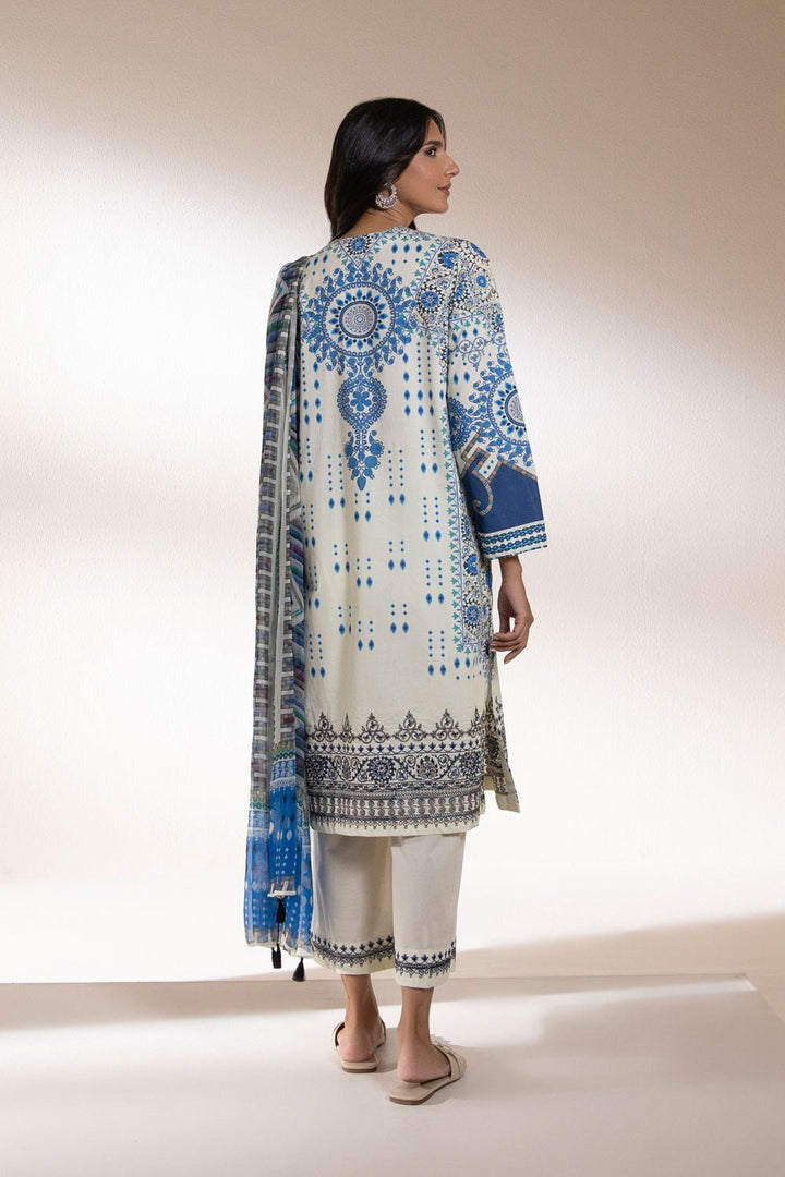 Sapphire- 3 Piece – Embroidered Cambric Suit