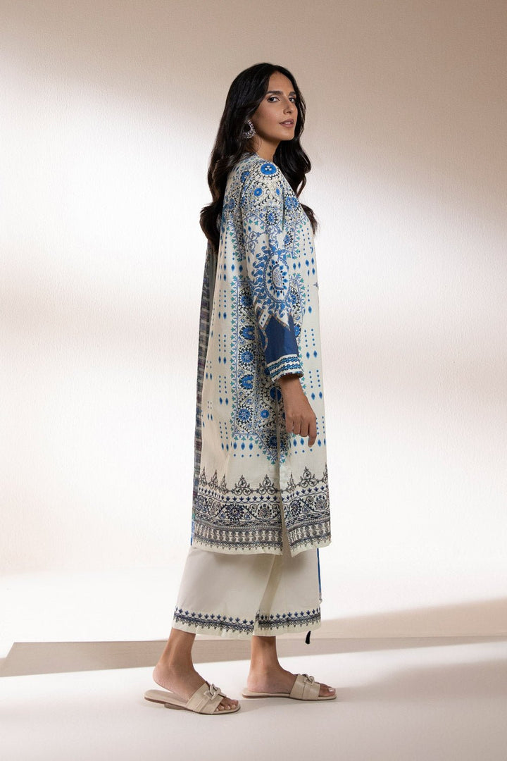 Sapphire- 3 Piece – Embroidered Cambric Suit