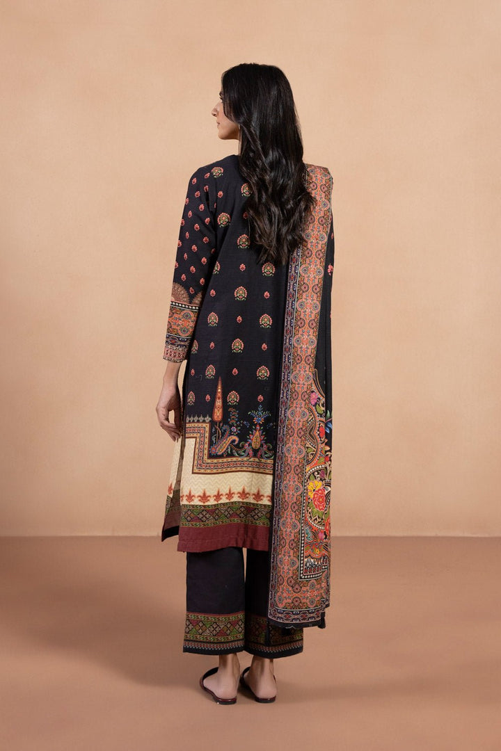 Sapphire- 3 Piece - Embroidered Khaddar Suit