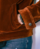 Luxurious Brown Velvet with White Sherpa Jacket | Velvet Jackets | Unisex | Weave Wardrobe