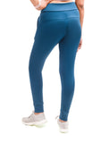 Flush Fashion - Women’s Joggers Pants with Pockets, Sports Workout Yoga Athletic Leggings Green