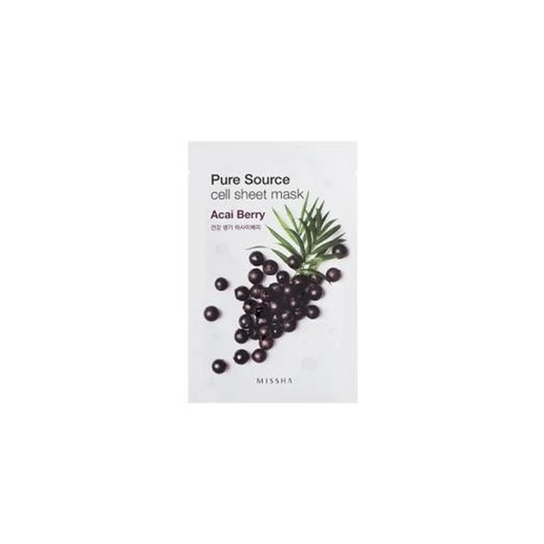 Missha- Pure Source Cell Sheet Mask (Acai Berry)