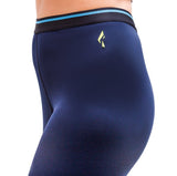Flush Fashion - Women’s Base Layer Legging Elastic Waistband Workout Pant Athletic Leggings NavyBlue