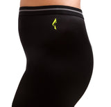 Flush Fashion - Women’s Base Layer Legging Elastic Waistband Workout Pant Athletic Leggings Black