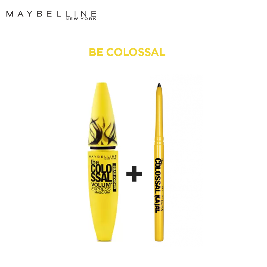 Be Colossal: Colossal Smoky Eyes Mascara + The Colossal Kajal Pencil - Black