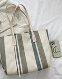 The original Striped Pattern Shoulder Tote Bag