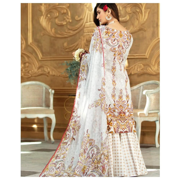 Goshenite – 3 Piece Embroidered Unstitched Lawn