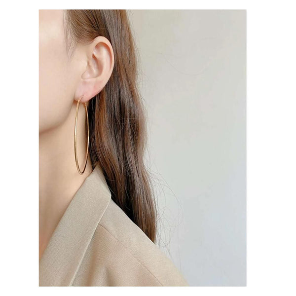 Romwe- Minimalist Hoop Earrings