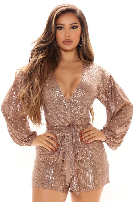 Fashionnova- Diva Shine Sequin Romper