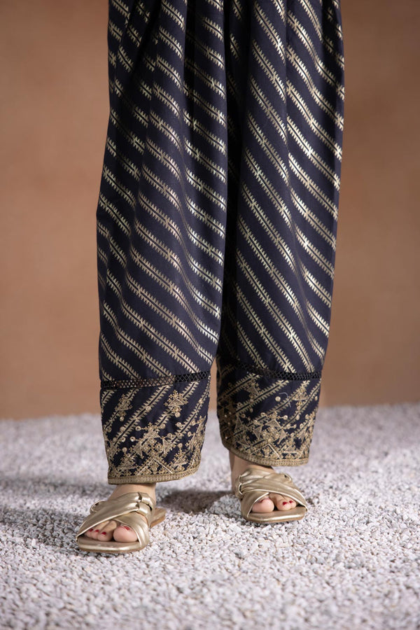 Sapphire- Embroidered Jacquard Shalwar