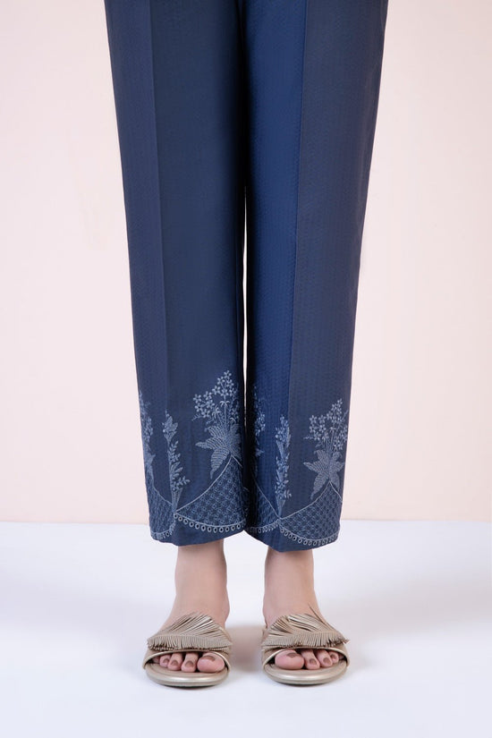 Sapphire- Embroidered Cotton Pants