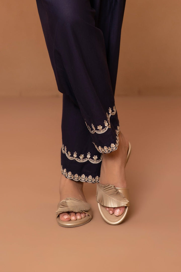 Sapphire- Embroidered Khaddar Shalwar