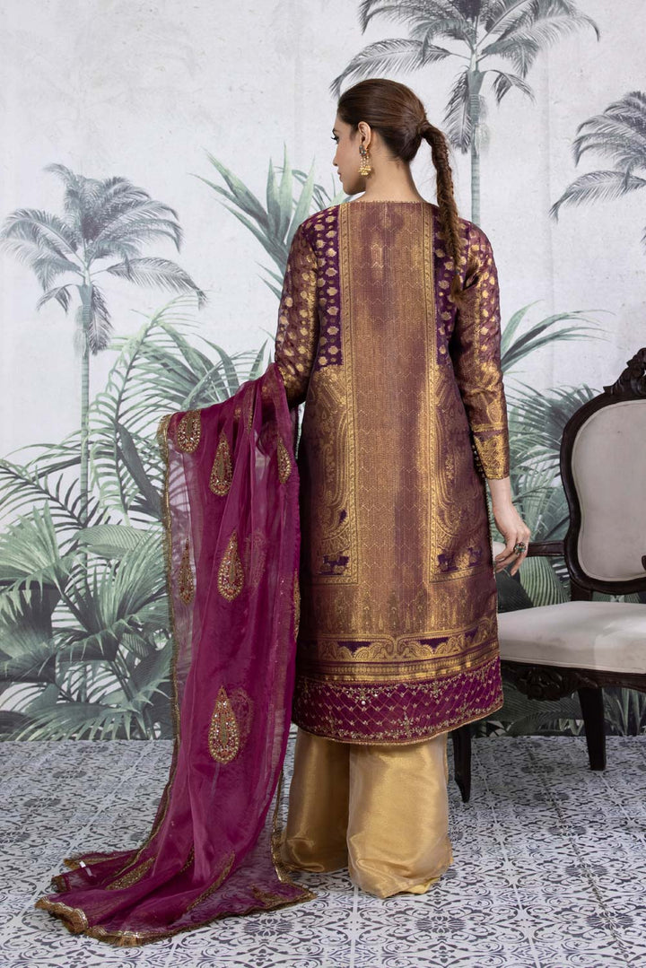 Sapphire- 2 Piece - Embroidered Jacquard Suit