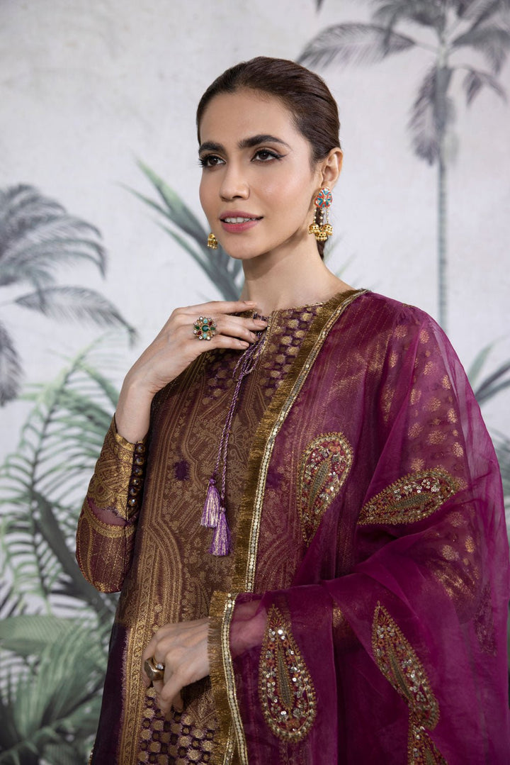 Sapphire- 2 Piece - Embroidered Jacquard Suit