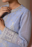 Sapphire- Embroidered Masoori Shirt