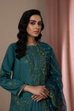 Sapphire- 2 Piece - Embroidered Satin Suit