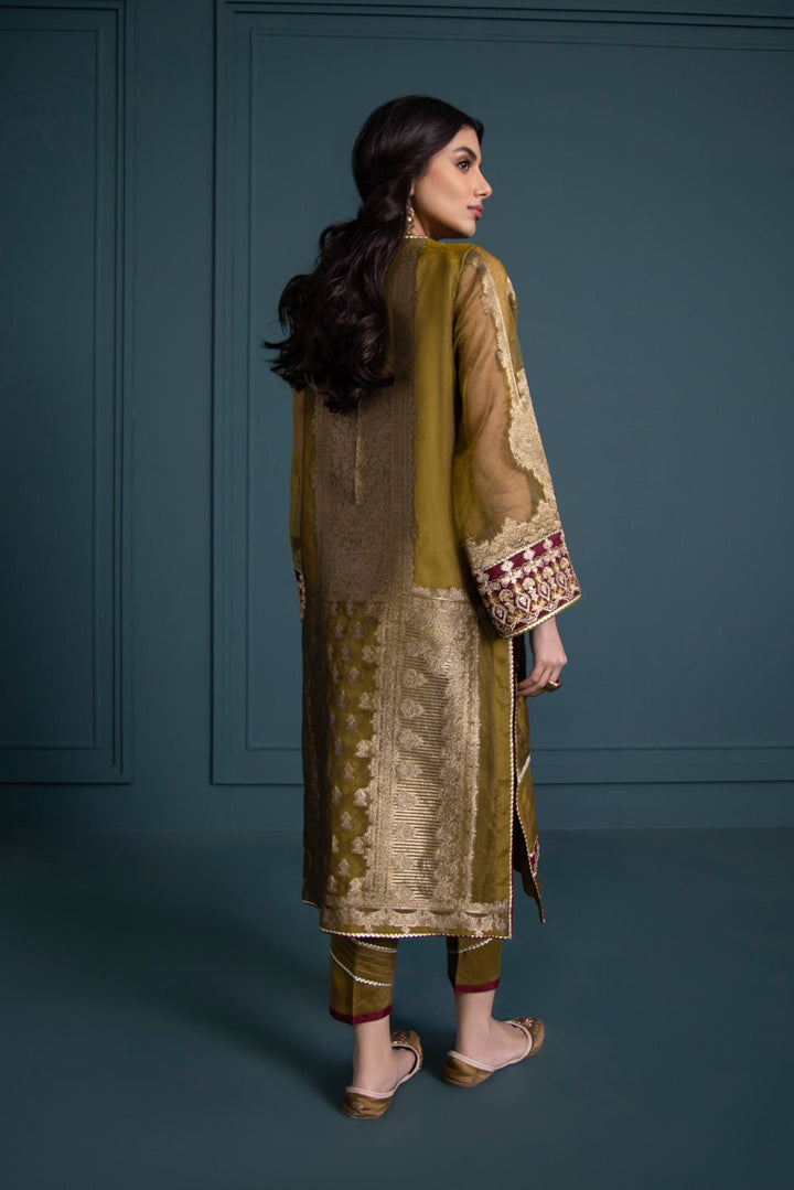 Sapphire-2 Piece - Embroidered Jacquard Suit