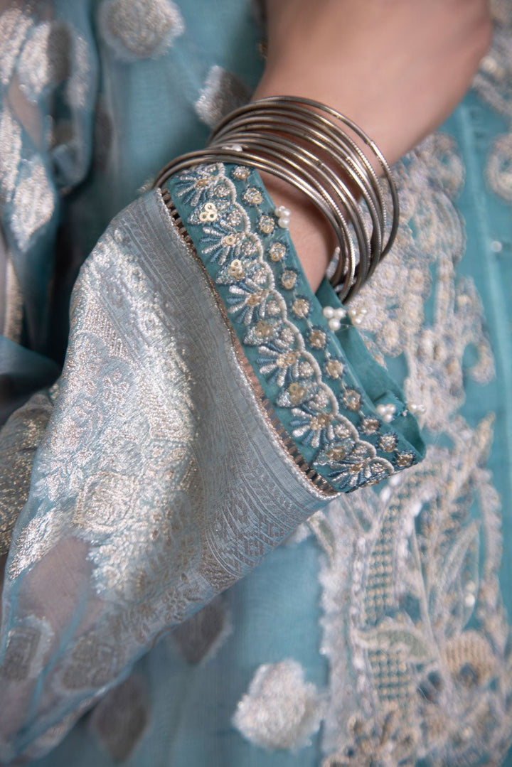 Sapphire 2 Piece - Embroidered Jacquard Suit