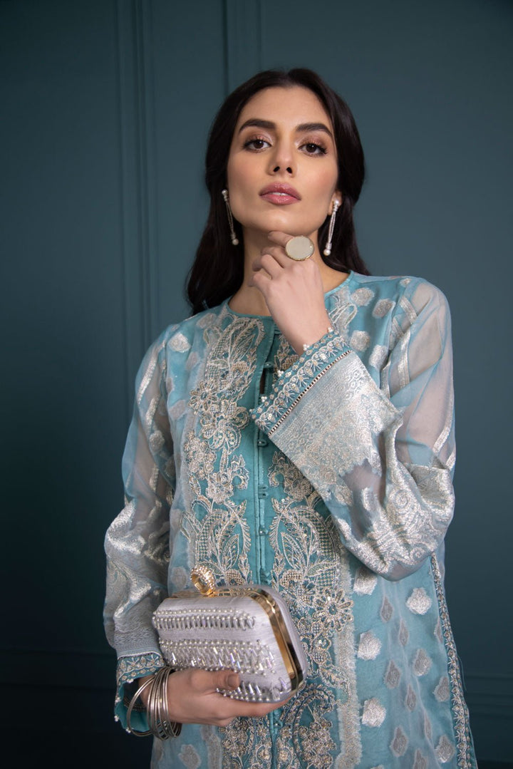 Sapphire 2 Piece - Embroidered Jacquard Suit