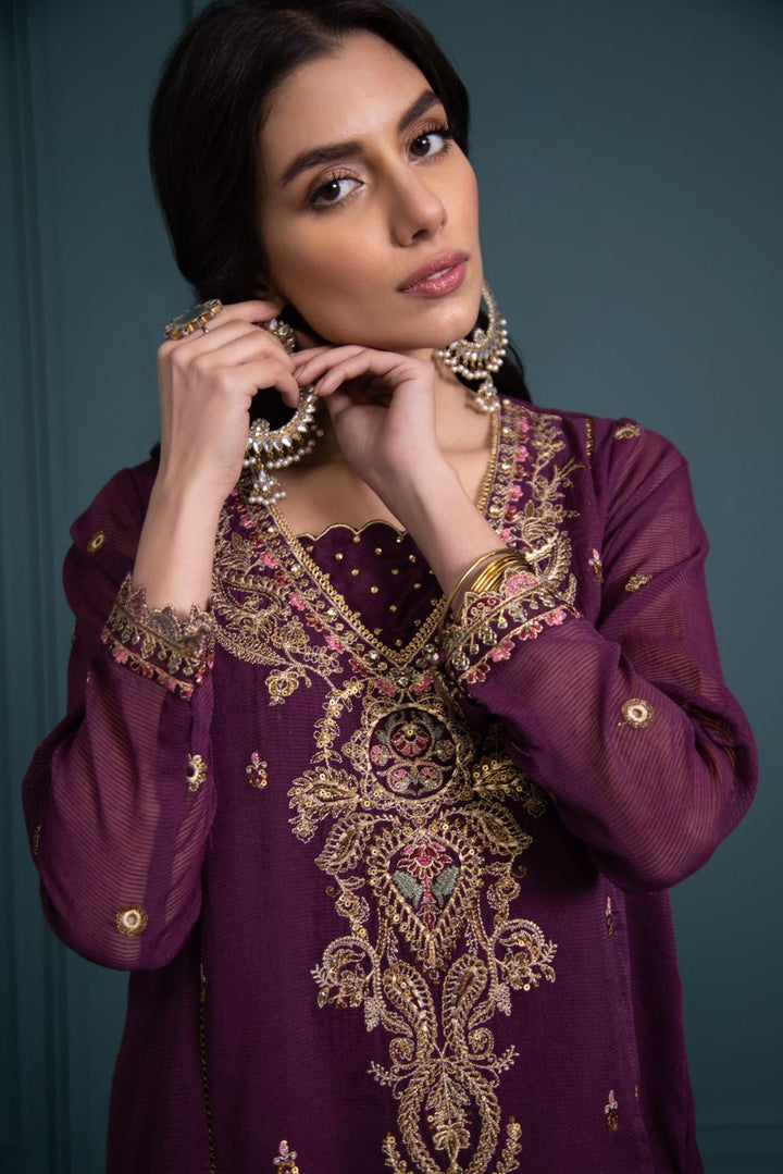 Sapphire- 2 Piece - Embroidered Karandi Suit