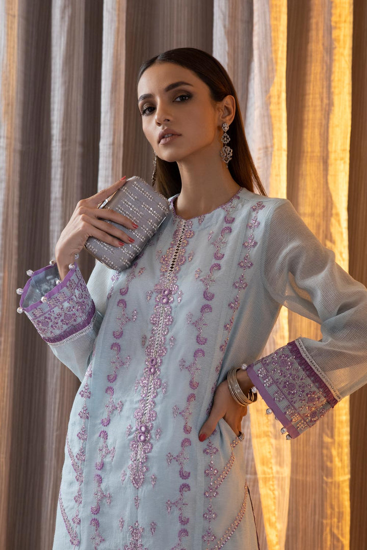 Sapphire- 2 Piece - Embroidered Karandi Suit