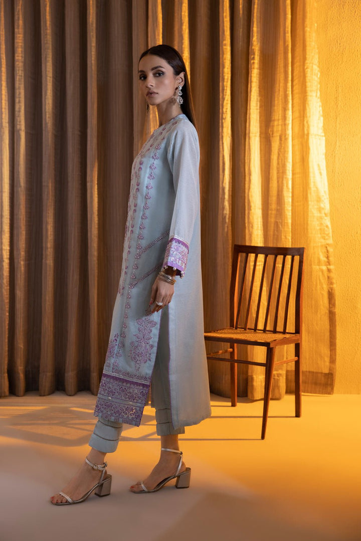 Sapphire- 2 Piece - Embroidered Karandi Suit