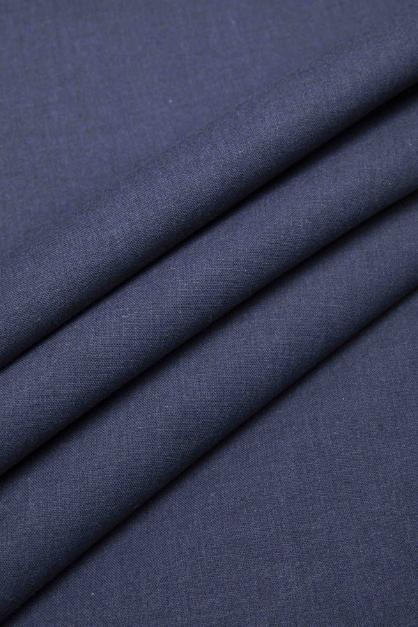 Sapphire Cotton lange Suit Dark Blue