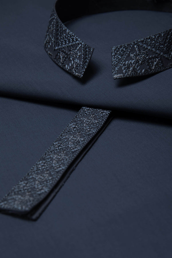 Sapphire 2 Piece - Embroidered Suit Dark Grey