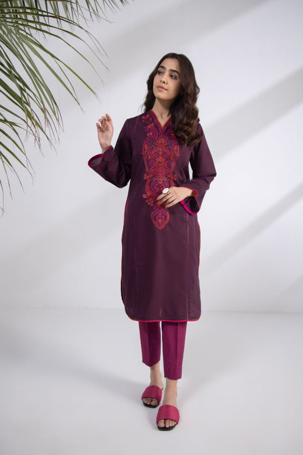 Sapphire- Embroidered Lawn Shirt