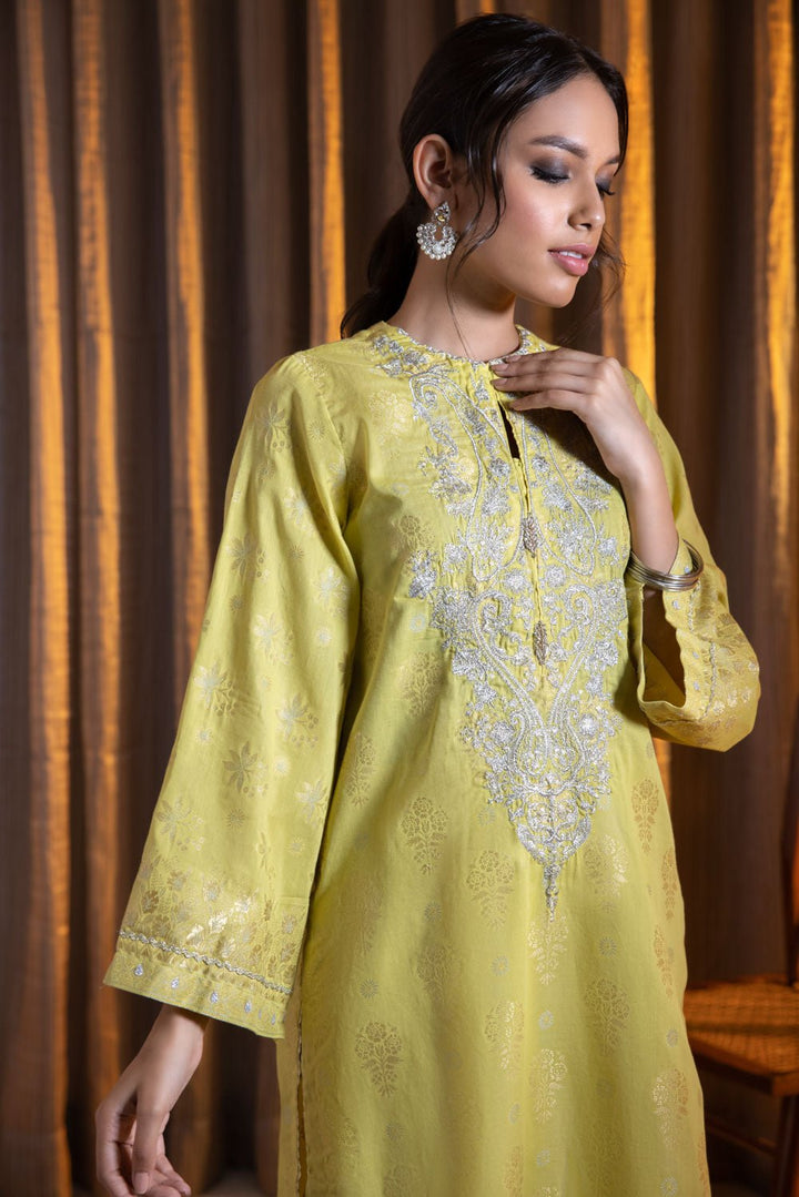 Sapphire- 2 Piece - Embroidered Jacquard Suit