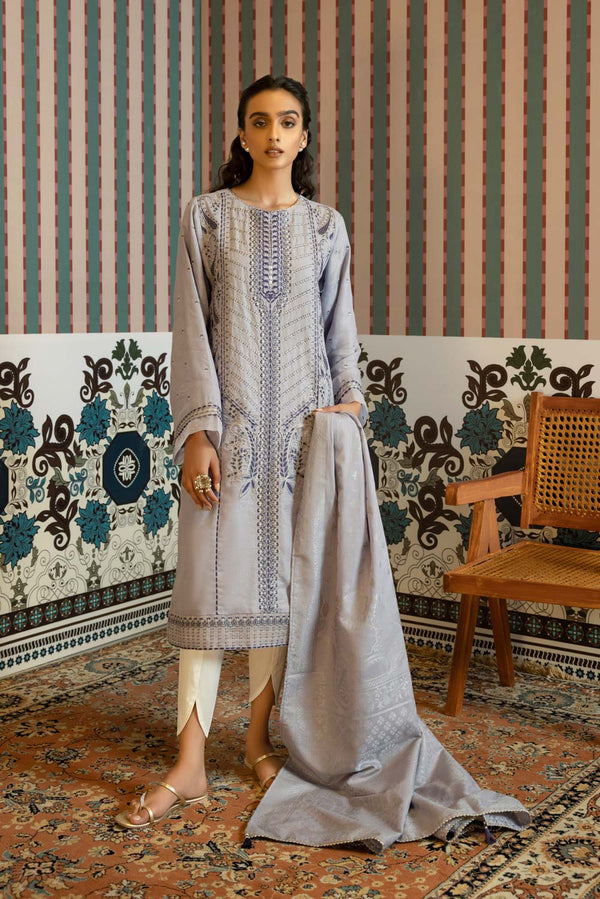 Sapphire- 2 Piece - Embroidered Jacquard Suit