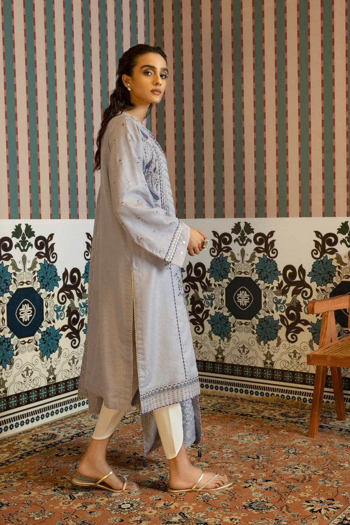 Sapphire- 2 Piece - Embroidered Jacquard Suit